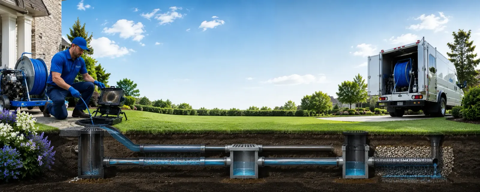 Outdoor drain cleaning information for Goshen, NH